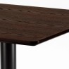 Table Carrée 70x70 Effet Bois avec 2 Chaises Colorées Ice Melon 