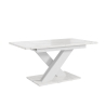 Tavolo bianco effetto marmo allungabile 140-180cm design moderno Bronx Offerta