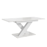 Tavolo bianco effetto marmo allungabile 140-180cm design moderno Bronx Vendita