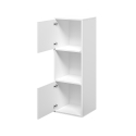 Libreria bianca con 2 ante 3 scaffali per ufficio studio moderna ika 6 Offerta