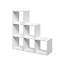 Libreria da parete bianca a scala design moderno scaffali a cubo Ika 1 Vendita
