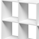 Libreria da parete bianca a scala design moderno scaffali a cubo Ika 1 Offerta