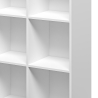 Libreria ufficio moderna bianca con 6 scaffali a cubo 65x30x97cm Ika 2 Offerta