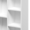 Libreria ufficio bianca con 5 scaffali a cubo moderna 50x25x80cm Ika 3 Offerta