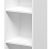 Libreria bassa bianca in legno 3 scaffali per ufficio studio Ika 4 Offerta