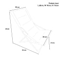 Chaise longue pliante de plage jardin et camping Canapone Achat