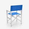 Chaise de plage pliante portable en aluminium textilène Regista Gold 