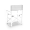 Sedia spiaggia mare pieghevole alluminio textilene bianco Regista Gold White Saldi