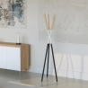 Appendiabiti da terra moderno in stile scandinavo legno metallo Pakart Vendita