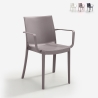 Chaise empilable avec accoudoirs pour bar de jardin extérieur Victoria BICA Offre