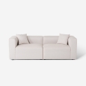Sofa 3-Sitzer modular modern für Wohnzimmer aus Stoff Neko Sales