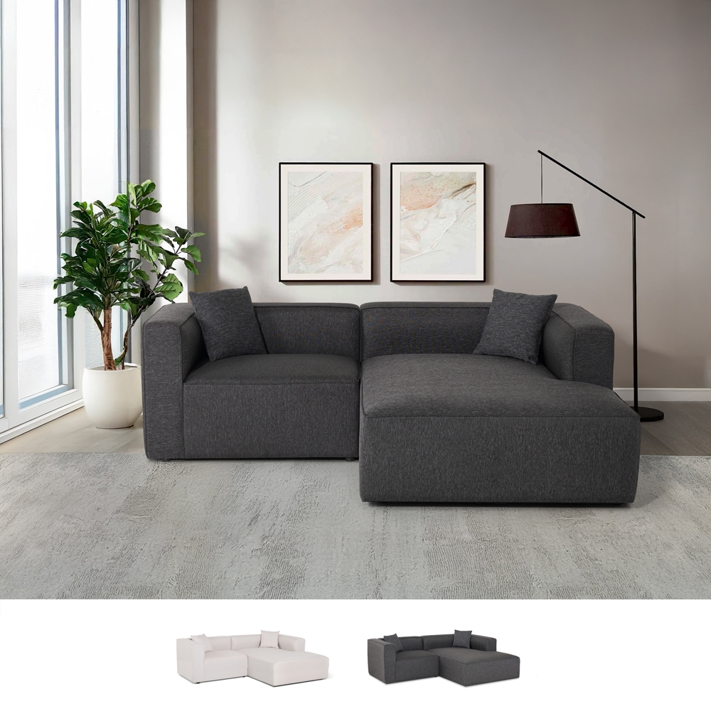 Modulares 3-Sitzer-Halbinsel-Ecksofa aus Stoff Rylos Verkauf Modulares 3-Sitzer-Halbinsel-Ecksofa aus Stoff Rylos Verkauf