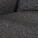 Canapé d'angle modulaire 3 places avec péninsule en tissu Rylos 