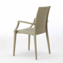 20er Bistrot Arm Grand Soleil Stühle Sessel für Bar Garten Poly Rattan  Sales