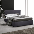 Letto francese 1 piazza e mezza con rete e contenitore 120x190 Basel Promozione