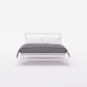 Letto matrimoniale 2 piazze in metallo con rete doghe 160x200 Skjern Caratteristiche