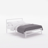 Letto matrimoniale 2 piazze in metallo con rete doghe 160x200 Skjern Scelta