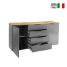 Credenza moderna cucina soggiorno sala pranzo 4 cassetti 2 ante Klihe Vendita