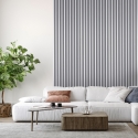 4 x pannelli fonoassorbenti decorativi in legno grigio 240x60cm Kover-DW Vendita