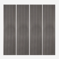 4 x pannelli acustici decorativi 240x60cm listelli legno scuro Kover-DB Promozione