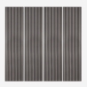 4 x pannelli acustici decorativi 240x60cm listelli legno scuro Kover-DB Promozione