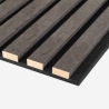 4 x dekorative Schalldämmpaneele 240x60cm dunkle Holzplanken Kover-DB Katalog
