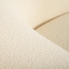 2-sitziges geschwungenes Sofa und Hocker-Set aus Teddybouclé-Stoff weiß Nydou Kosten
