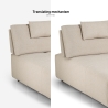 Divano 3 posti angolare beige componibile con chaise lounge modulare Mozy Catalogo