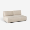 Modulares beiges 3-Sitzer-Ecksofa mit modularem Liegestuhl Mozy Eigenschaften