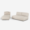 Divano 3 posti angolare beige componibile con chaise lounge modulare Mozy Prezzo