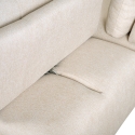 Divano 3 posti angolare beige componibile con chaise lounge modulare Mozy Costo