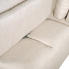 Divano 3 posti angolare beige componibile con chaise lounge modulare Mozy Costo