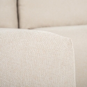 Divano 3 posti angolare beige componibile con chaise lounge modulare Mozy 