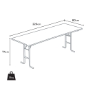 Stock 10 Tavoli in legno per set birreria 220x80 feste giardino Catalogo