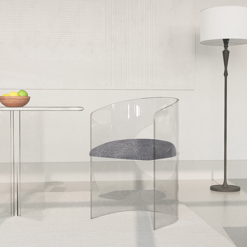 Sedia poltrona in policarbonato trasparente design elegante Dorian Promozione Sedia poltrona in policarbonato trasparente design elegante Dorian Promozione