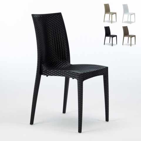 22 Poly-Rattan-Stühle für Bar und Gartenrestaurant Bistrot Grand Soleil Aktion