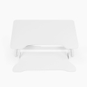 Supporto PC monitor scrivania regolabile in altezza bianco nero Jallo Stock