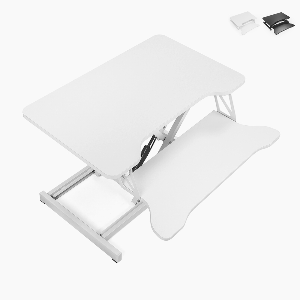 Supporto PC monitor scrivania regolabile in altezza bianco nero Jallo Promozione Supporto PC monitor scrivania regolabile in altezza bianco nero Jallo Promozione
