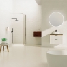 Mobile bagno sospeso bianco legno lavabo da appoggio cassetti Adel White Vendita