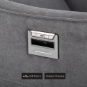 Poltrona relax reclinabile elettrica con caricatore wireless USB Eleonora Sconti