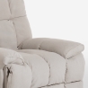 Poltrona relax elettrica reclinabile in tessuto con caricatore USB Michelle Catalogo