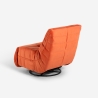 Poltrona elettrica relax design moderno reclinabile con caricatore USB Sara Saldi