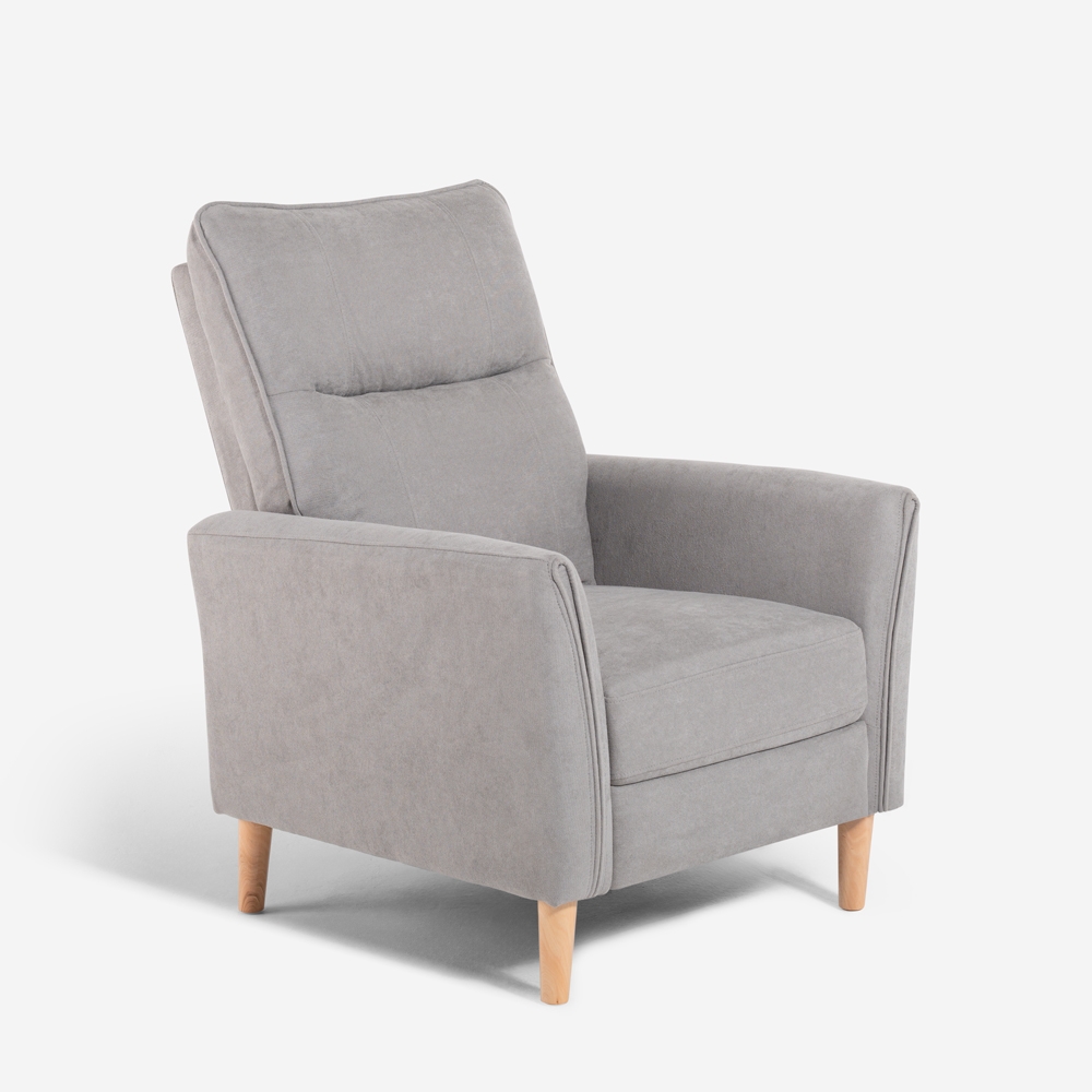 Moderner, manuell verstellbarer Relaxsessel aus Stoff Sabrina Aktion Moderner, manuell verstellbarer Relaxsessel aus Stoff Sabrina Aktion