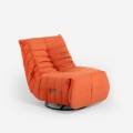 Poltrona elettrica relax design moderno reclinabile con caricatore USB Sara Promozione