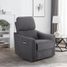 Poltrona relax reclinabile elettrica con caricatore wireless USB Eleonora Vendita