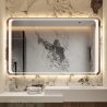 Specchio bagno rettangolare 130x80cm retroilluminato luce LED Morgen XL Saldi