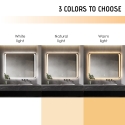 Specchio bagno rettangolare 130x80cm retroilluminato luce LED Morgen XL Catalogo
