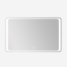 Specchio bagno rettangolare 130x80cm retroilluminato luce LED Morgen XL Vendita