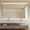Specchio da bagno rettangolare retroilluminato 130x80cm luce LED Krona XL Offerta