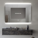 Specchio da bagno rettangolare retroilluminato 130x80cm luce LED Krona XL Sconti